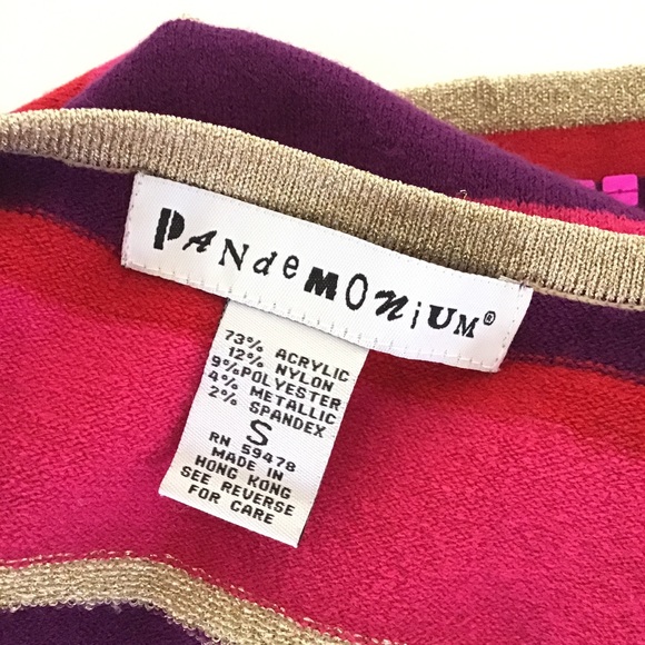 PANDEMONIUM VINTAGE BOHO EMBELLISHED CARDIGAN SMALL - Picture 4 of 6